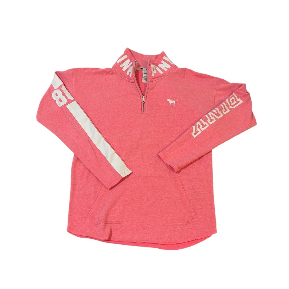 Y2k VS PINK quarter zip lightweight sweater #37
